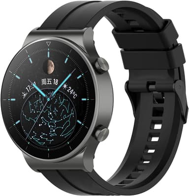 Huawei Watch GT2 Pro klokkereim i sort silikon Sort