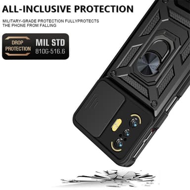 Støtsikker mobildeksel for støtte Sort Xiaomi 11T/11T Pro