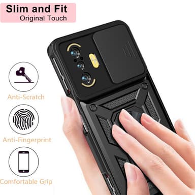 Støtsikker mobildeksel for støtte Sort Xiaomi 11T/11T Pro