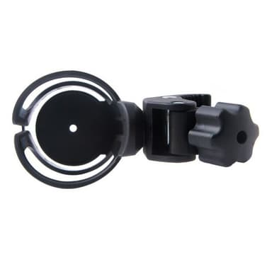 Roterbar flaskeholder for sykkel, svart