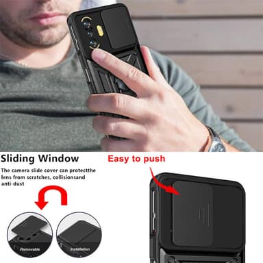 Støtsikker mobildeksel for støtte Sort Xiaomi 11T/11T Pro