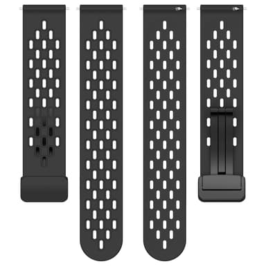 22 mm klokkerem for Galaxy Watch 3 45 mm/46 mm Sort