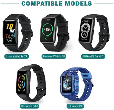 Ladekabel til Huawei Watch Fit / Honor / Band / 4X ABS USB svart