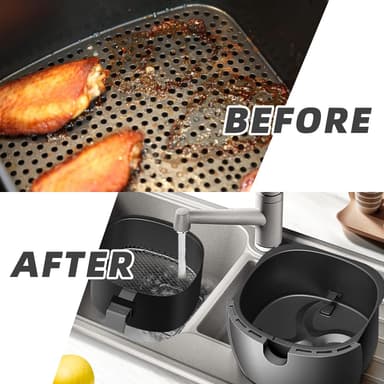 Air Fryer engangs, papirfôr non-stick 200-pak Natur 19 cm