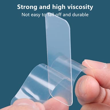 Tosidige klistremerker selvklebende tape Ingen spor Sticky selvklebende tape 120 stk. Gjennomsiktig