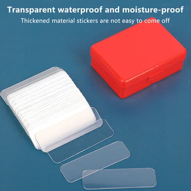Tosidige klistremerker selvklebende tape Ingen spor Sticky selvklebende tape 120 stk. Gjennomsiktig