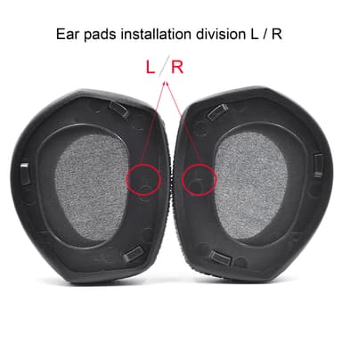 Øreputer med spenne, Sennheiser HDR RS 165/175/185/195 Øreputer i proteinskinn