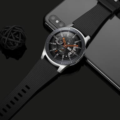 Reim til Samsung Galaxy Watch 46 mm silikon svart L