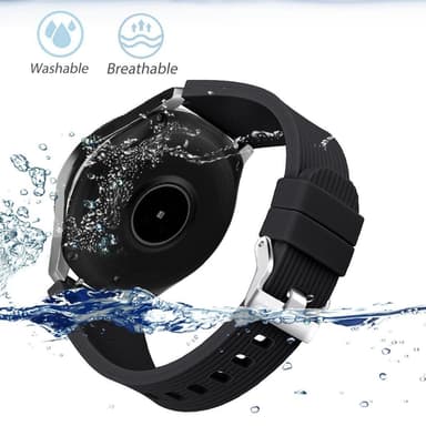 Reim til Samsung Galaxy Watch 46 mm silikon svart L