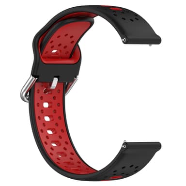 Silikonarmbånd 20 mm for Samsung / Huawei / Garmin Rød