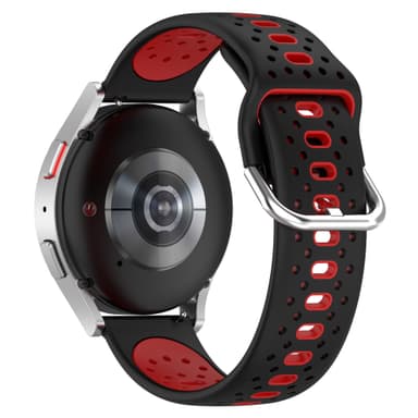 Silikonarmbånd 20 mm for Samsung / Huawei / Garmin Rød