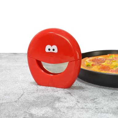 Pizzakutterhjul, pizzaskjærer med beskyttende bladdeksel