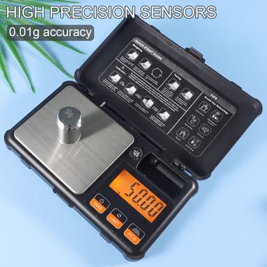 Oppladbar digital lommevekt, 200 g / 0,01 g
