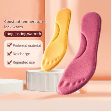 Selvvarmende innersåle med konstant temperatur 1 par Fuchsia