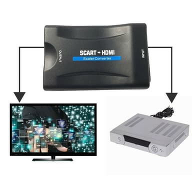SCART til HDMI-omformer 1080p