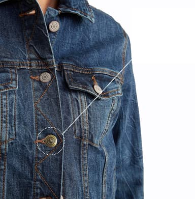 50 jeansknapper 17 mm