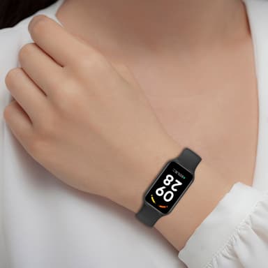 Klokkereim for Xiaomi Smart Band 8 Active, Redmi Band 2 Sort