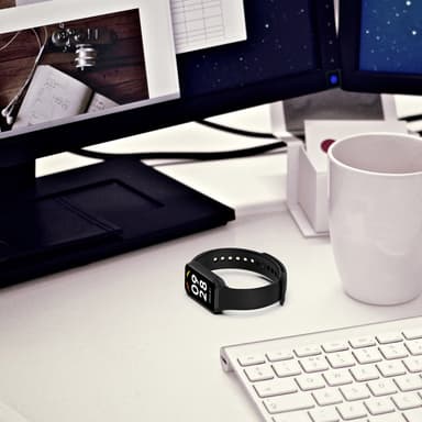 Klokkereim for Xiaomi Smart Band 8 Active, Redmi Band 2 Sort