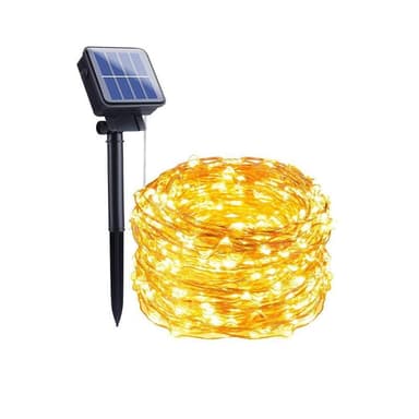 LED lyssløyfe med solcelle 10 meter 1-pakning