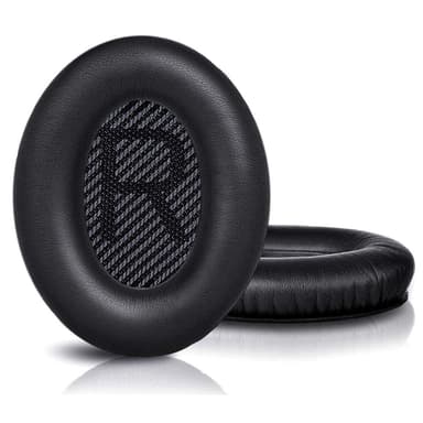 Øreputer for Bose QC35 I/II, QC25, QC15, QC 2 AE 2, AE 2i, AE 2w, SoundTrue, SoundLink Sort