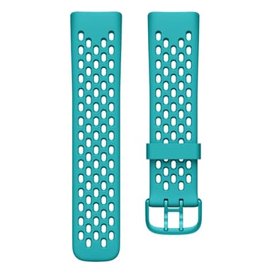 Reimer til Fitbit Charge 5 i silikon 3-pakning turkis / korall / hvit