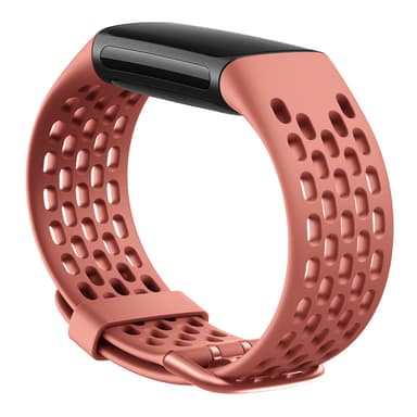 Reimer til Fitbit Charge 5 i silikon 3-pakning turkis / korall / hvit
