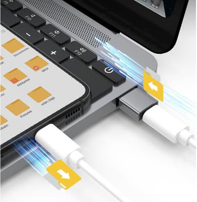 Adapter USB-A (hann) til USB-C (hun) Sort