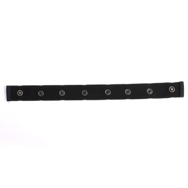Usynlig elastisk belte 2-pakning Sort
