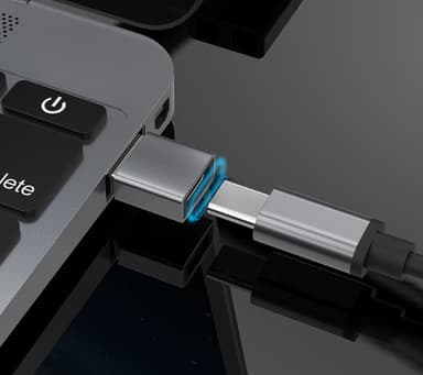 Adapter USB-A (hann) til USB-C (hun) Sort