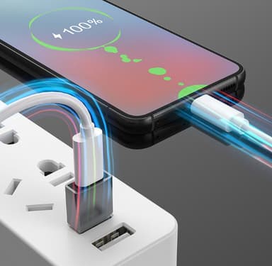 Adapter USB-A (hann) til USB-C (hun) Sort