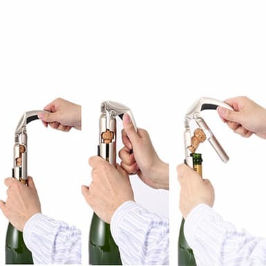 Champagneflaske-åpner Sølv