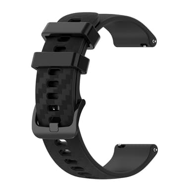 Klokkereim 20 mm Omega/Huawei/Samsung Galaxy Watch silikon Sort