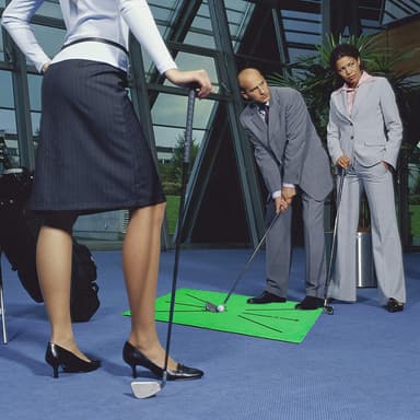 Golfmatte for perfeksjonering av sving, 60 x 30 cm