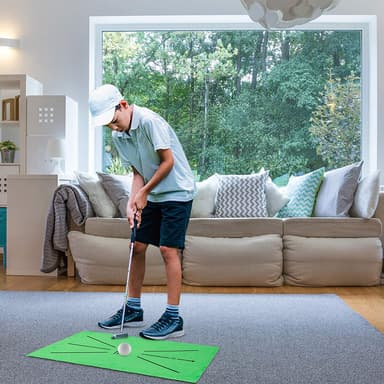 Golfmatte for perfeksjonering av sving, 60 x 30 cm