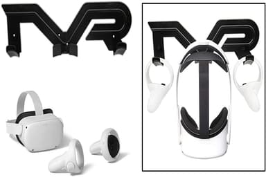 VR Veggmontert lagringsstativkrok for Oculus Quest 1/2/Rifts Black