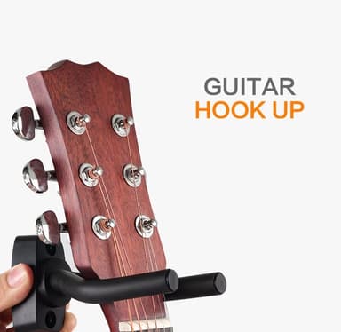 Universell gitarhenger Sort 1-pakning