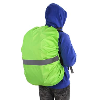 Regntrekk for ryggsekk med reflekslist Flerfarget L