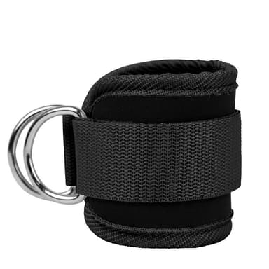 Ankelstropp for styrketrening med kabelmaskiner Sort