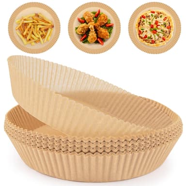 Air Fryer engangspapir for frityrkokere 20 cm 100 stk Natur