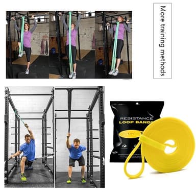 Elastisk motstandsbånd / treningsbånd motstand 2-7 kg Gul