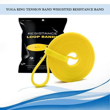 Elastisk motstandsbånd / treningsbånd motstand 2-7 kg Gul