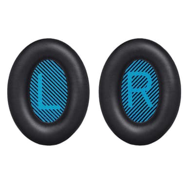 Kvalitets-øreputer for Bose QC 35/25/15 hodetelefoner 1 par Svart + blå