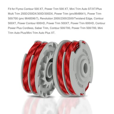 Trimmerspole til gresstrimmer, bl.a. Flymo Contour 500 XT, Power Contour 600HD