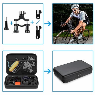 Tilbehørssett for GoPro Hero - 50 deler