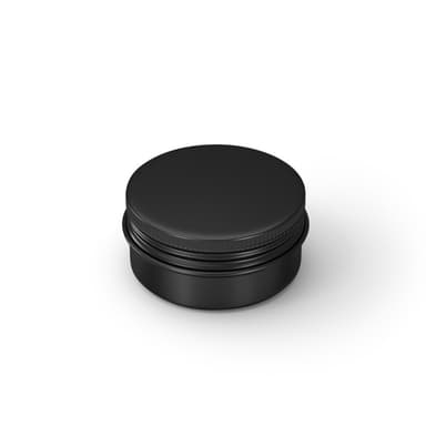 Aluminiumsboks med skrulokk 10 ml 5-pak Sort