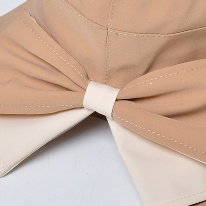 Sommer bowknot bøttehatt Kaki