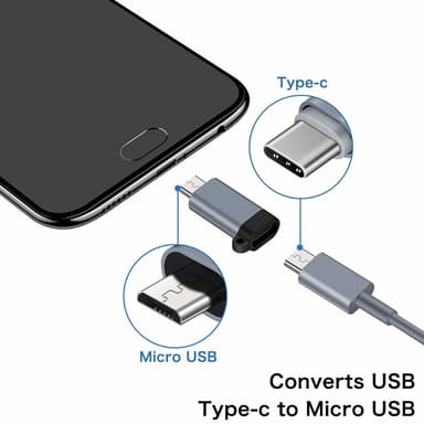 USB-C (hunn) til Micro USB (hann) adapter