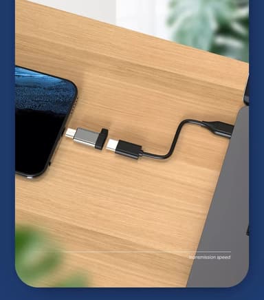 USB-C (hunn) til Micro USB (hann) adapter