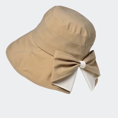 Sommer bowknot bøttehatt Kaki