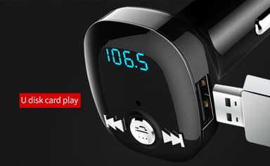 FM-sender til bilen - Bluetooth-adapter med QC3.0 mobillader